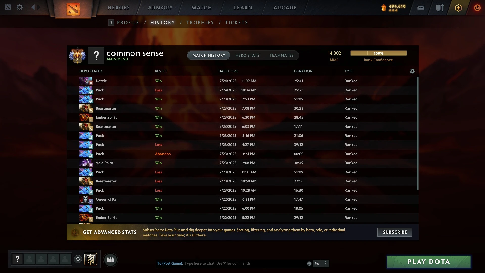Proof: 14,300 MMR